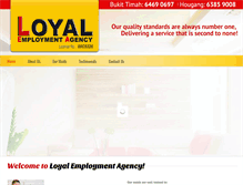 Tablet Screenshot of loyalemployment.com